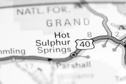 Hot,sulphur,springs.,colorado.,usa,on,a,map